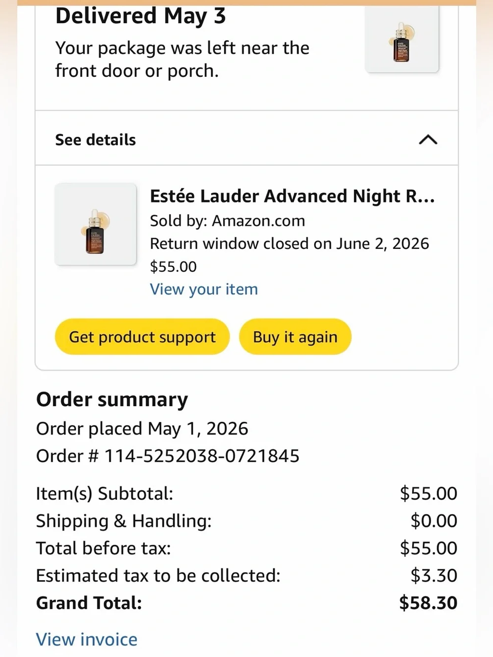 Estee Lauder Advanced Night Repair.